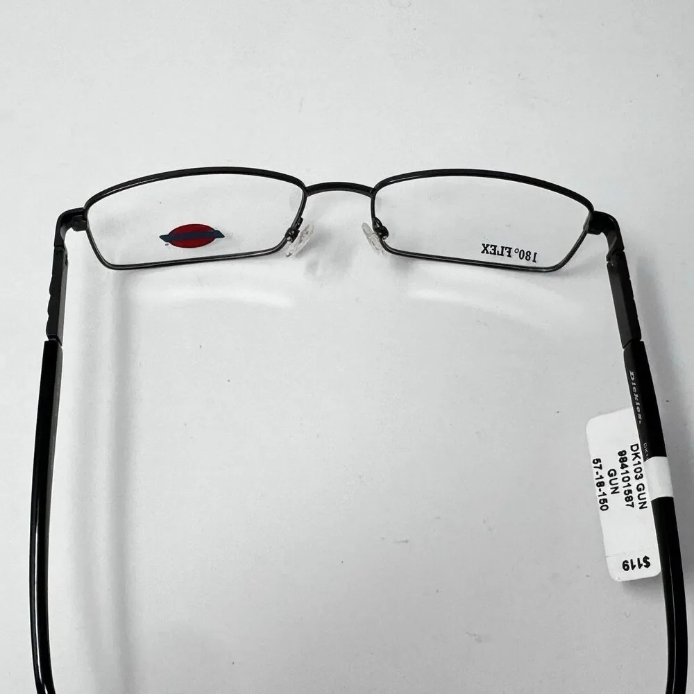 Dickies DK103 Gun Gunmetal 180° Flex Eyeglass Frames 57-18-150
